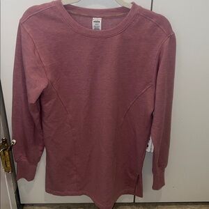 Mauve Crewneck Long Sleeve Top